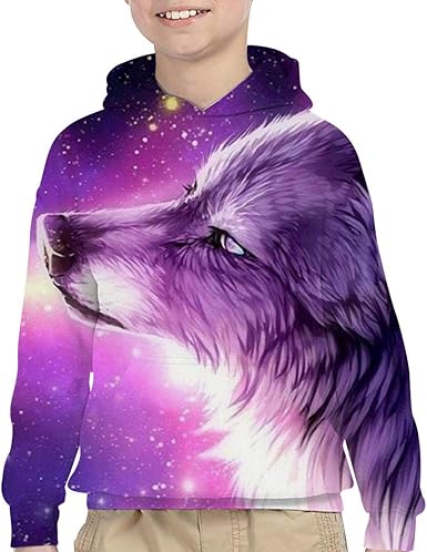 boys wolf hoodie