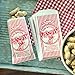 Outside the Box Papers Paper Peanut Bags - Red White - 100 Pack