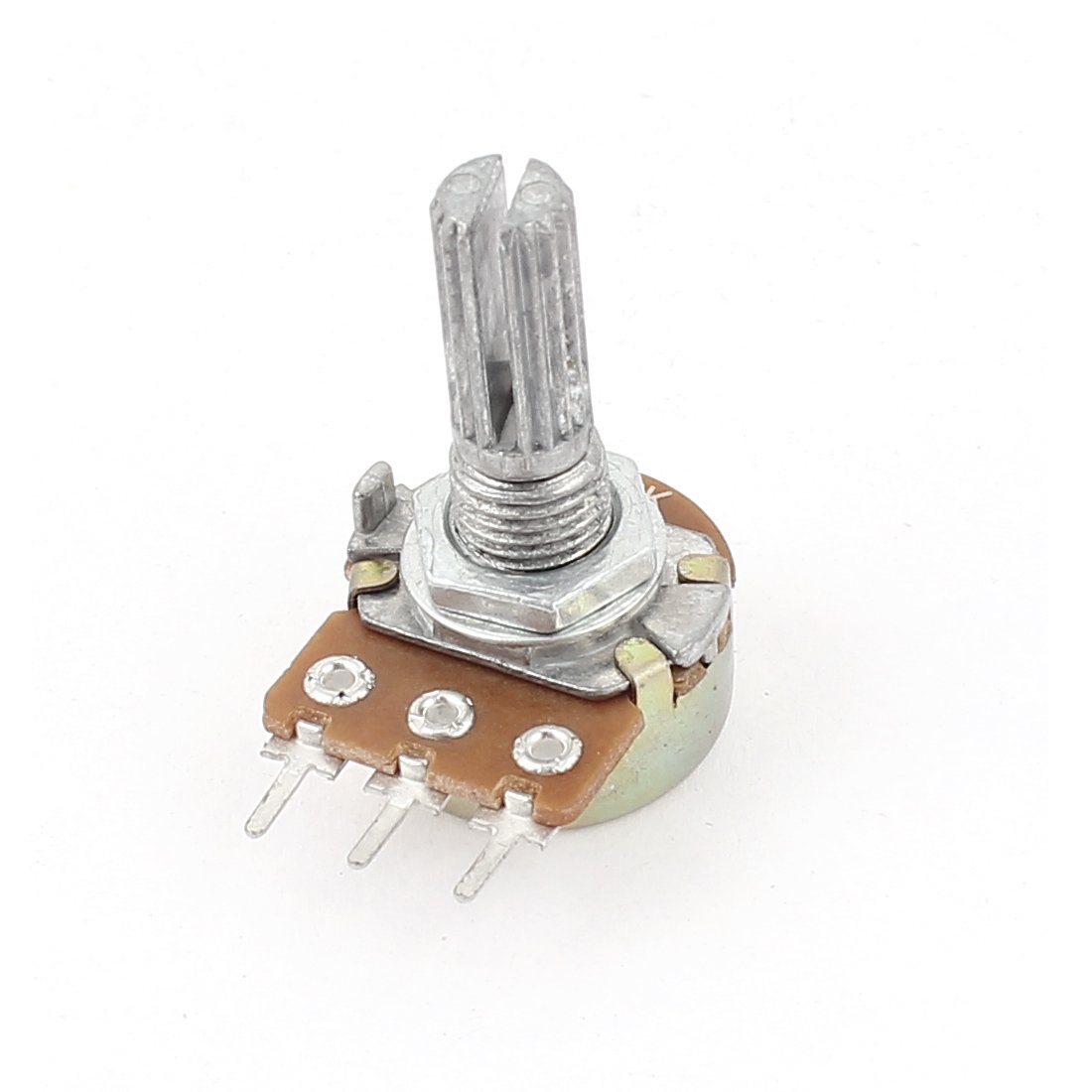 uxcell a15050900ux0293 B10K 10K Ohm 3 Terminals Single Linear Rotary Taper Potentiometer, 0.67" Width, 0.98" Length