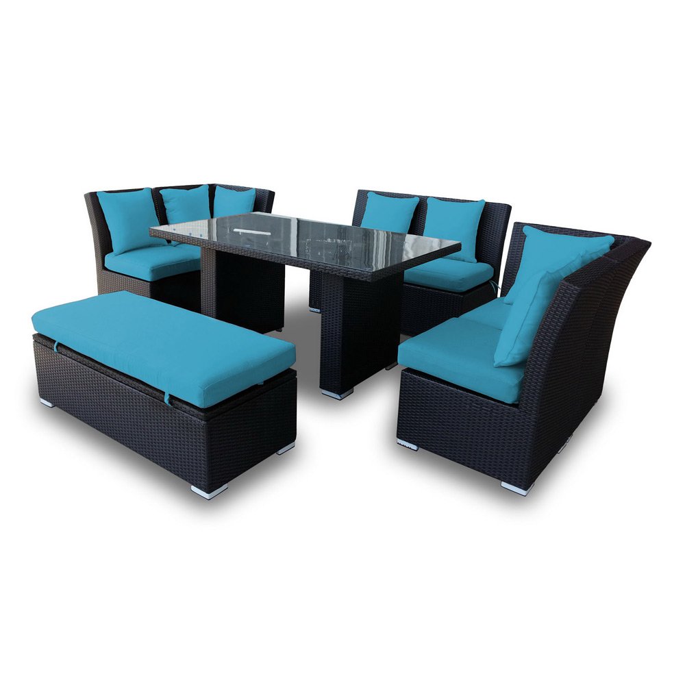 Jamaican Outdoor Wicker Patio Furniture Sofa and Dining