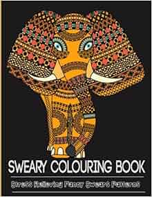 Amazon Com Sweary Colouring Book Adult Colouring Book