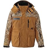 Striker Men's Cold Weather Durable Windproof Water-Resistant Breathable Outdoor Fishing Trekker Jacket with Removable Hood