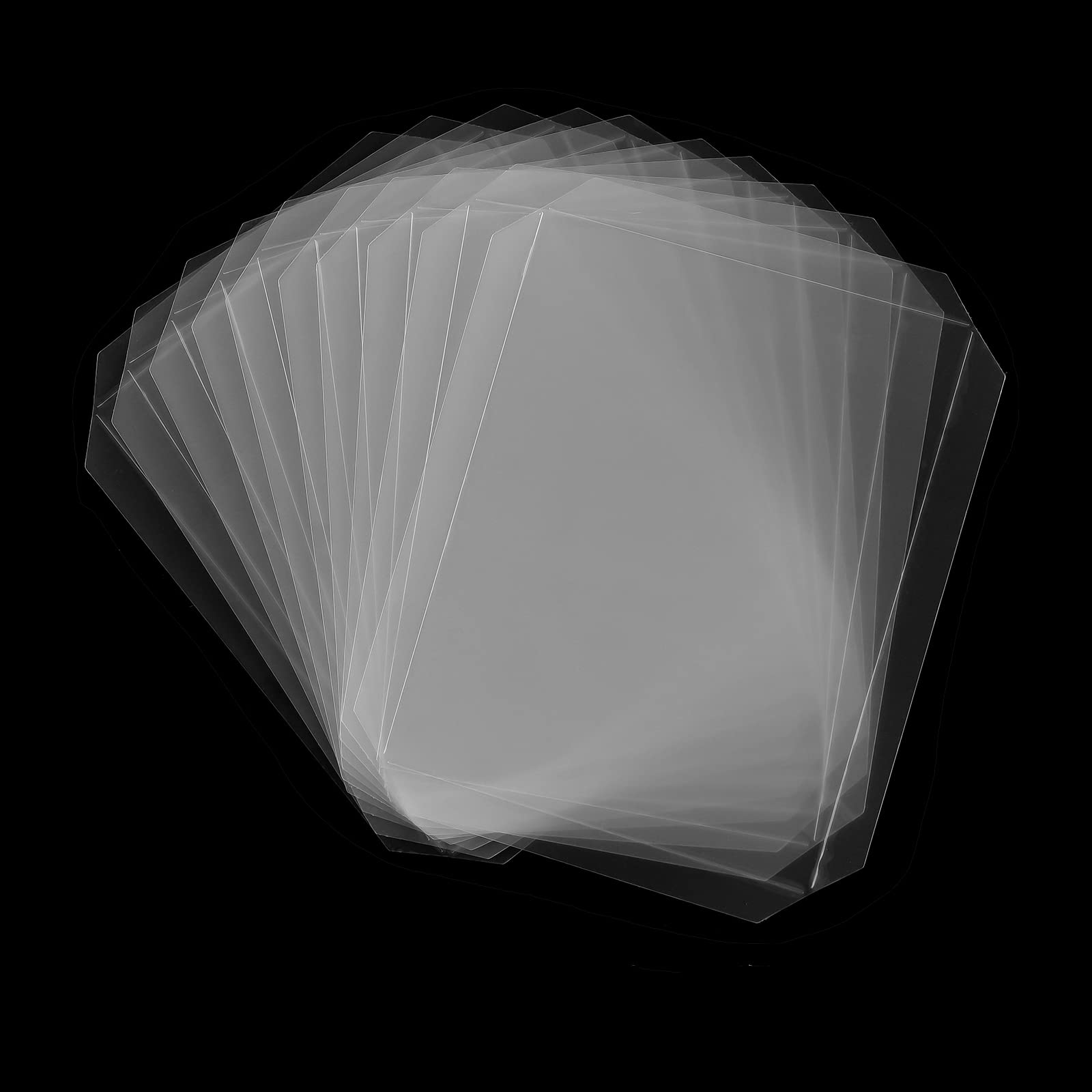 10 Pack Flat Shaker Covers for Card Making - 4"x5.25" Rectangle Plastic Transparent Acetate Sheets for Shaker Cards - Arts & Crafts Projects DIY Scrapbooking Supplies