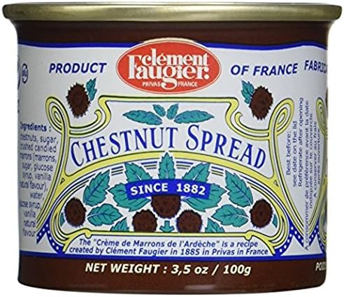 Clement Faugier - Gourmet Chestnut Spread from France, 3.5oz (6 PACK)