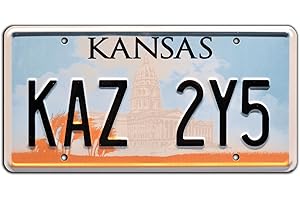 Winchester Impala | Kaz 2Y5 | Metal Stamped License Plate