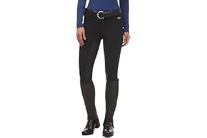 Kerrits Women's Fleece-Lined Fusion Full Leg Horse Riding Tights – Silicone Grip Breeches for Winter Lessons, Clinics