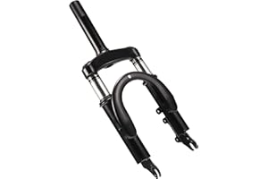 HTBCCHB 12 Inch Front Suspension Fork for Brake Disc Alloy Steel Holder Motorcycle MTB Bicycle Electric Scooter Front Tube Shock Electric Bicycle