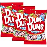 Dum Dums Lollipops Hard Candy Suckers 3.5 Oz. Bag, 3-Pack, 42 Pops Total (Original Mix)