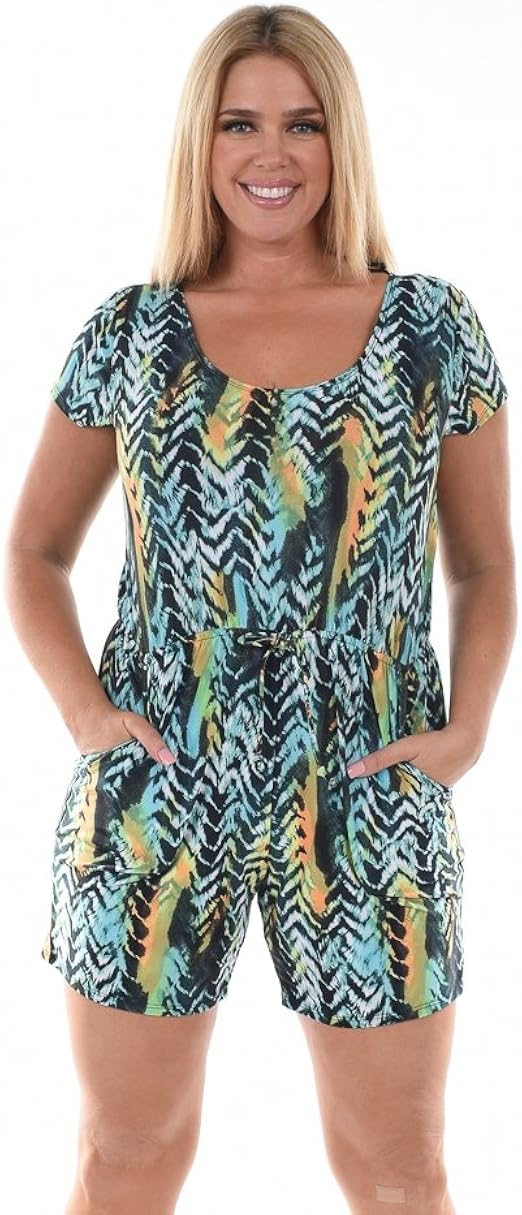 womens plus romper