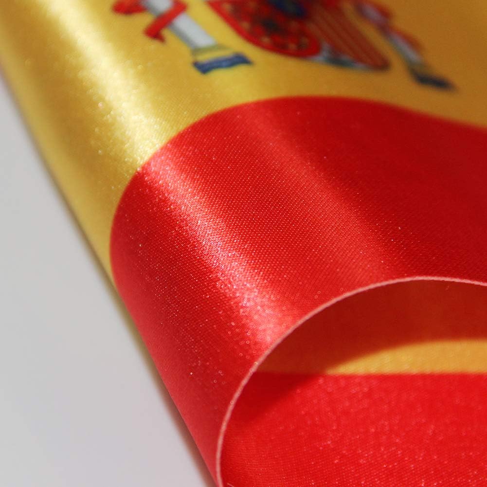 Spain Table Flag 9" x 6"- Spanish Desktop Desk Flag Table Display With Sticks & Bases - Image 4