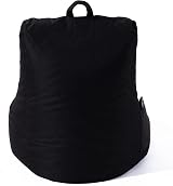 MaxiBean Black Bean Bag Chair Indoor Outdoor Kids Gaming Recliner view 6