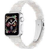 Resin Band For Apple Watch 38mm 40mm 41mm 42mm 44mm 45mm 46mm 49mm, Fashion Lightweight Bracelet Strap Compatible With iWatch Series 11/10/9/8/7/6/5/4/3/2/1/SE/Ultra 1&2