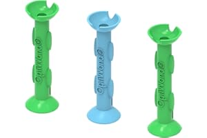 OptiWand 3 Pack Small Portable Soft Contact Lens Removal & Insertion Tools - Silicone Rubber Eye Lens Inserter & Remover Device with Pincher End & Finger Grips - Safe & Easy to Use, Travel Size 1.75"