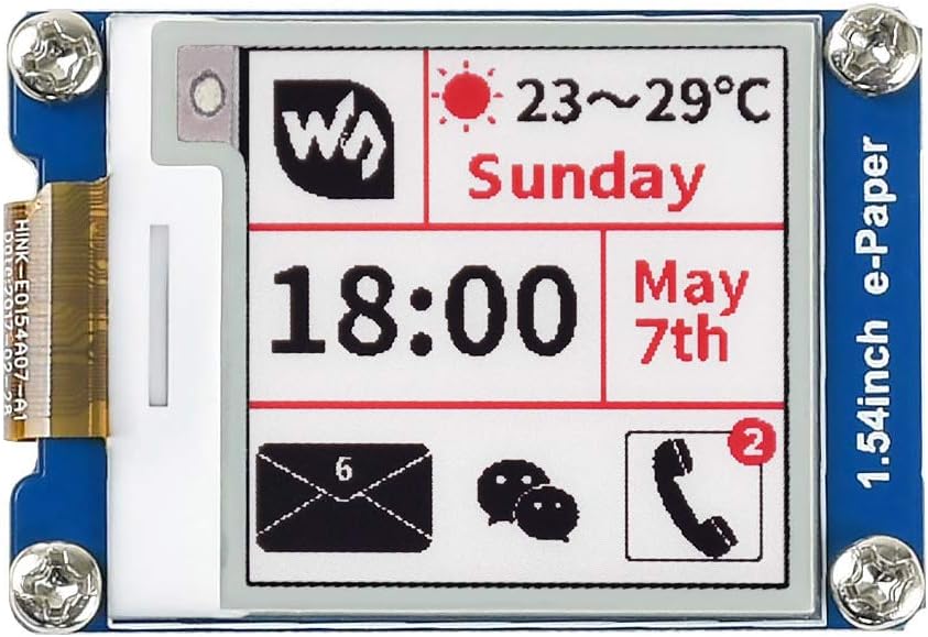 Waveshare 1.54 Inch E-Paper Screen Display Module 200x200 3.3v E-Ink