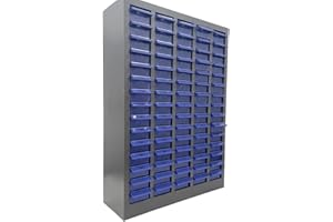 INTBUYING Parts Cabinet with 75 Drawers Metal Storage Cabinet Hardware Cabinet Parts Organizer Craft Storage Organizer Bolts 