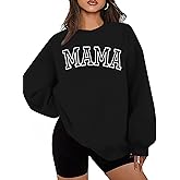 MYHALF Aunt Sweatshirt Cool Auntie Shirt: Women Oversized Auntie Crewneck Sweatshirts Aunt Gift Tops Cute Aunts Club Pullover