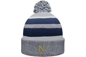 SPORT YOUR GEAR NCAA Prime Cuffed Fold Over Pom Pom Winter Knit Hat Beanie