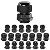 LeMotech 20 Pack NPT 3/4" Cable Glands Waterproof