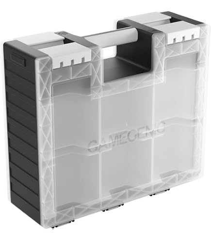 Boîte De Rangement Gamegenic – Deck Holder 100+ – Couleur Blanche – Fermeture 180° – Sans Acide – Séparateur Inclus