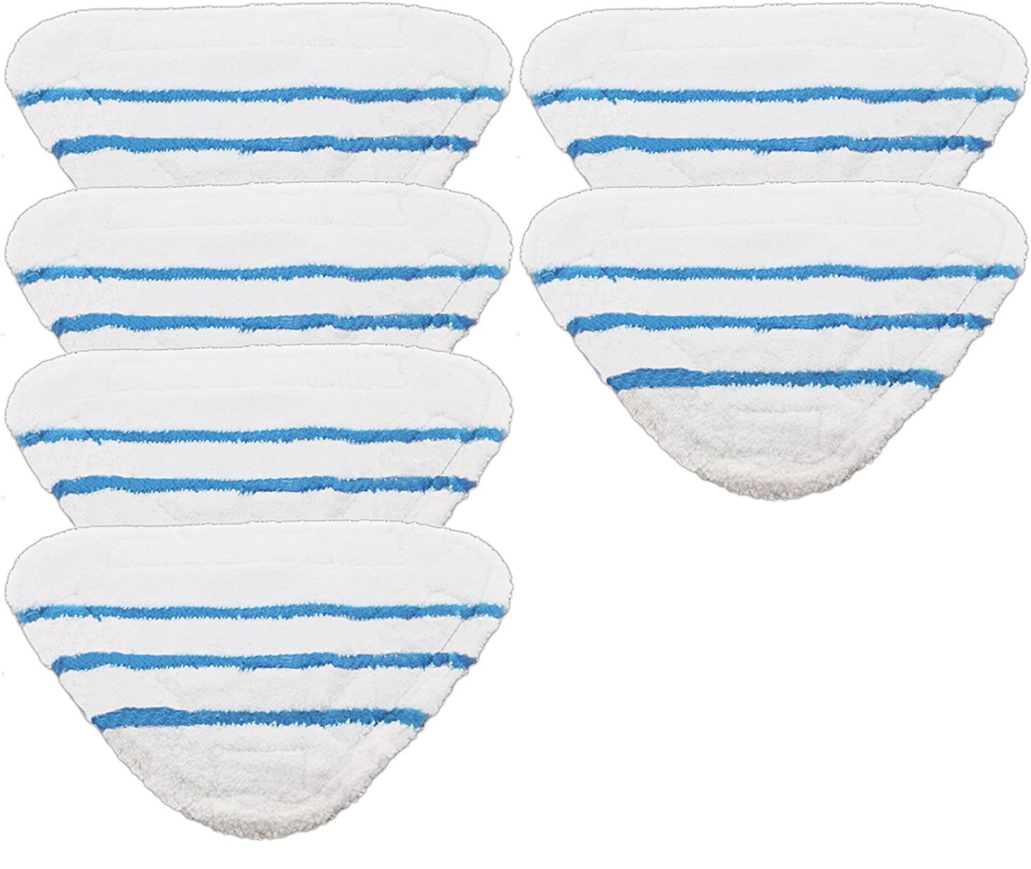 SPARES2GO Washable Cover Pads Compatible with Beldray 5-in-1 9-in-1 Steam Cleaner Mop (Pack of 6)