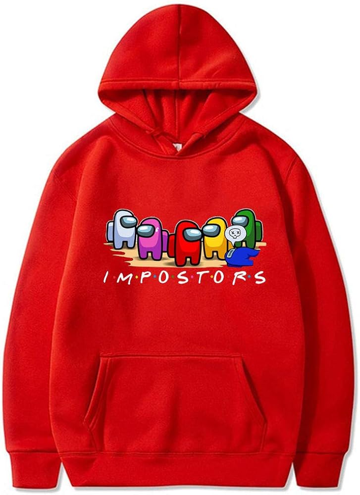 Youth Among Us Pullover Hoodie Creative Loose Plus Size