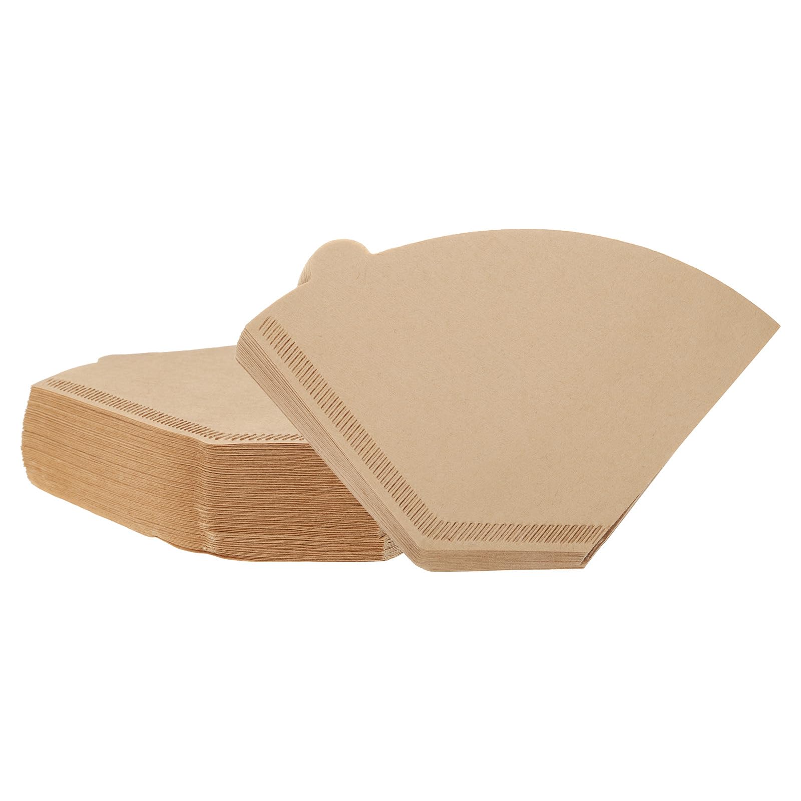 uxcell 200 Count 4 Cone Coffee Filters, Size 102 Disposable Paper Percolator Coffee Filters Natural Unbleached Wood Fiber,Suitable for Pour Over Coffee Filter Drip Coffee Maker Brown