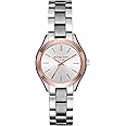 Michael Kors Slim Runway Women's Watch, Stainless Steel Bracelet Watch for Women