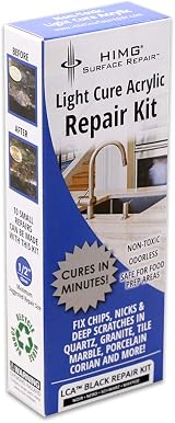 HIMG Black Granite Repair Kit for Worktops - 12mm Damages or Less view 2