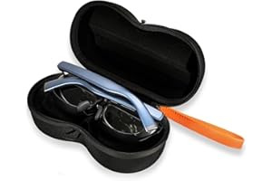 RCstyle Smart Glasses Carring Case Compatible with XREAL Air 2 Pro AR Glasses/Sunglasses/Nearsighted Glasses Replacement Portable Hard Shell Protective Travel Bag with Wipe Cloth