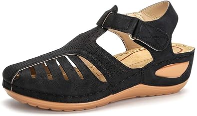 comfortable closed toe sandals