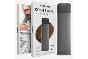 NATRANAL Quit Smoking and Quit Puffer for Oral Fixation Relief-Nicotine Free Non-Addictive Non-Electric Puffer for Stop Smoking Support - Soft Tip Behavioral Aid for Quit Smoking, Coffee Bean