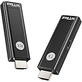 Wireless HDMI Transmitter and Receiver- 4K Decode 1080P Output Plug & Play 165FT Wireless HDMI Extender Kit, 2.4/5.8G Dual-Band for Video Streaming from Laptop/Pc/Tv Box/Projector