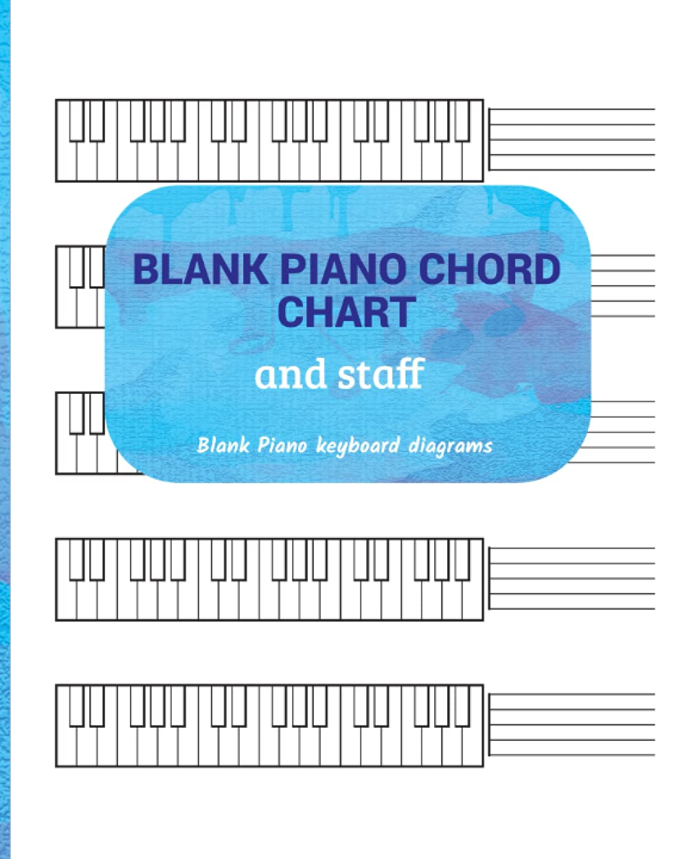 Mua blank piano chord chart and staff: blank piano keyboard diagrams ...