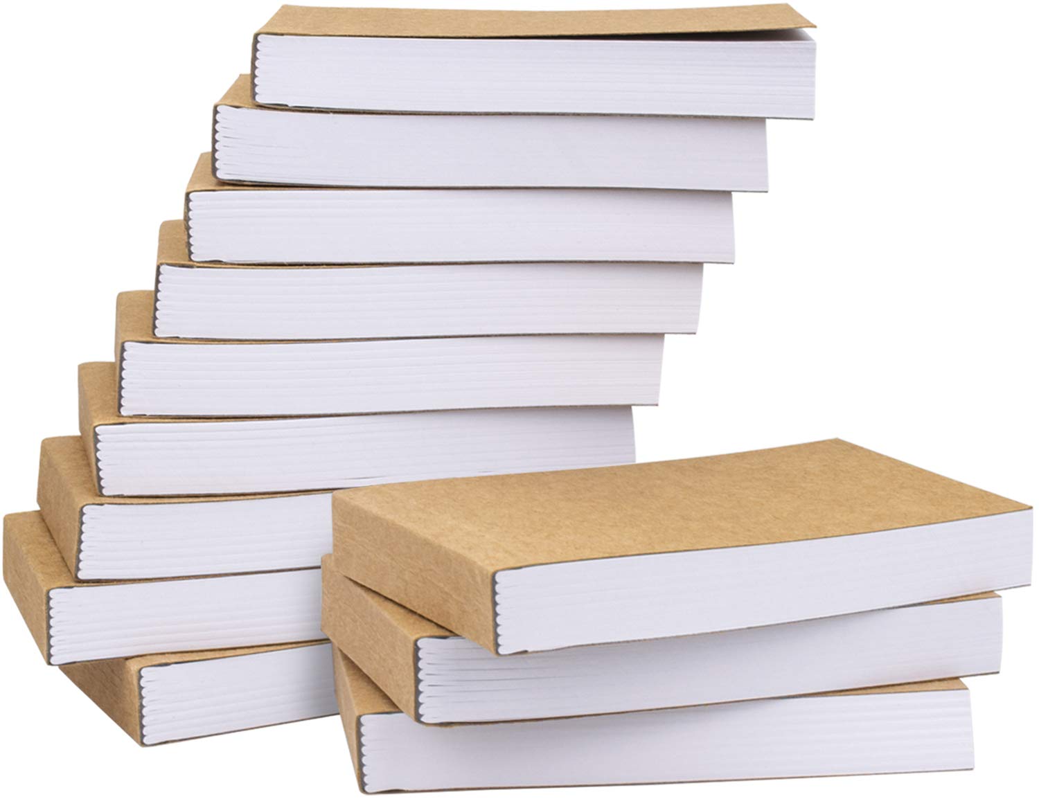 WUWEOT 15 Pack Blank Flipbooks, 1152 Sheets (2304 Pages) Blank Flip Book Paper, 11.4 x 6.3cm Flip Book for Animation, Sketching & Cartoon Creation, No Bleed Drawing Paper and Sewn Binding