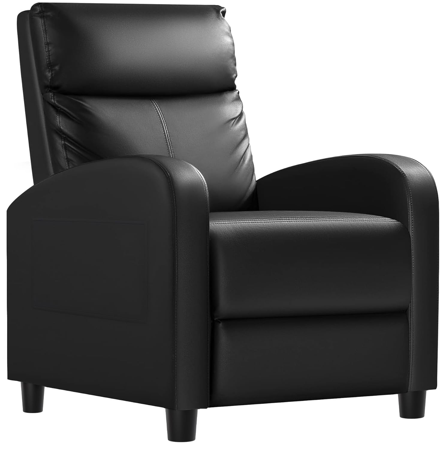 Silla reclinable Homall, sofá reclinable de piel sintética para adultos, sillones reclinables negros