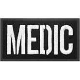 EmbTao Tactical Medic Patch Morale Badge Embroidered Applique Fastener Hook &amp; Loop Emblem