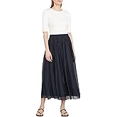 Vince Women's Smocked Waist Pull On Skirt