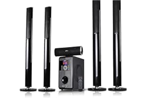 BeFree Sound Bluetooth Speaker System, bfs-910, 100 W & 18 Wx5, 50 W & 15 Wx5 (93592801M)