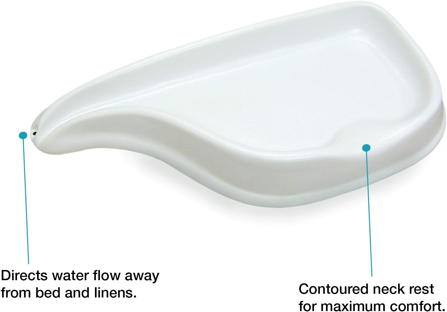 Duro-Med DMI Portable Shampoo Bowl for Bedside and In Bed Hair Washing, Hair Cuts and Hair Coloring for the Elderly, Disabled, Bedridden and Handicapped, White: Health & Personal Care