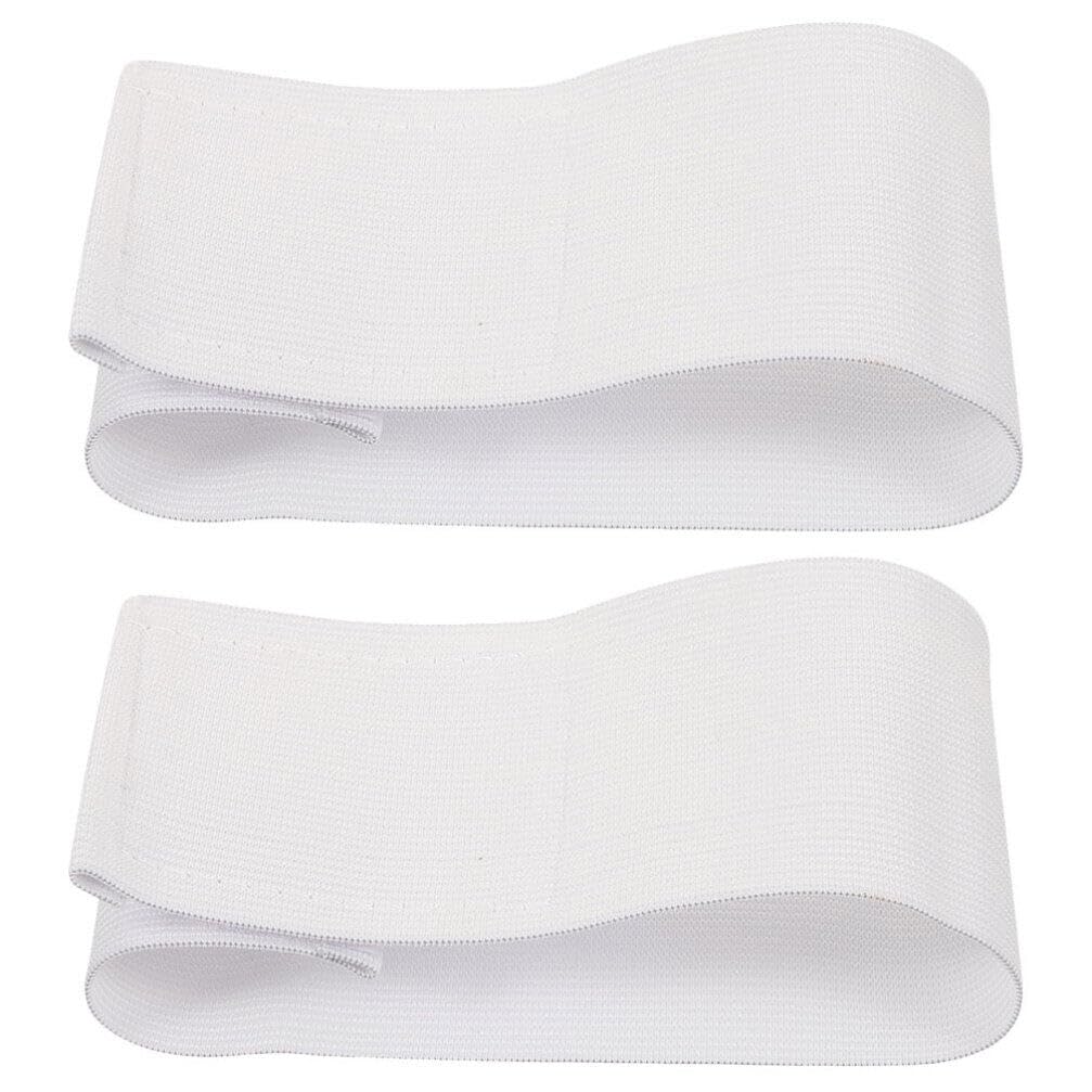 Gadpiparty 2pcs White Armband, Captain Armband Football Soccer for Multipurpose Use, DIY, Restaurant, Team Sport, Hospital, School