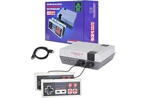 Mihiliring 1080P Video Console Game, Retro Gaming Console with 621 Built-in Old Games, 2 Controllers, 4K HD HDMI Output, 8-Bit Plug & Play Classic Mini Video Game System for Kids and Adults as Gift