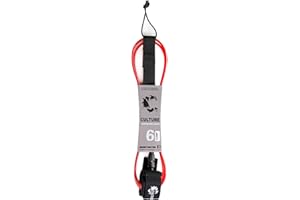 Culture Supply Surfboard Surf Leash (6 Sizes - 5 Colors): 6ft Comp | 6 ft Reg | 7ft | 8ft | 9ft | 10ft