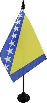 AZ FLAG Bosnia and Herzegovina Table Flag 4x6 10 cm Mini Desk Flag 15 x 10 cm