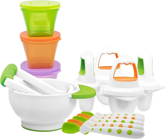 NUK Baby Weaning First Foods Starter Set with 5 Spoons, 4 Ice Lolly