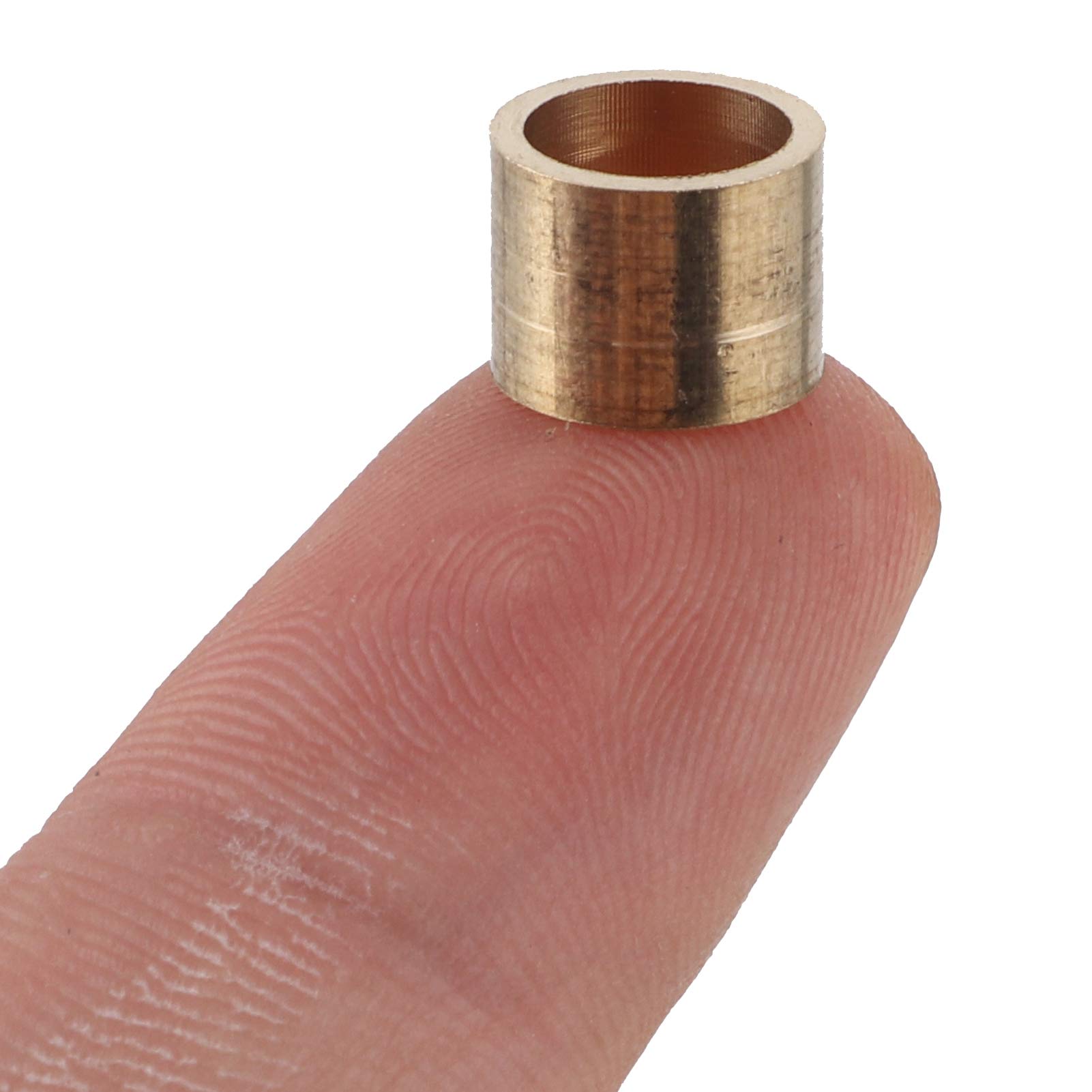 Zunate Pool Cue Ferrules, 9/9.5/10 mm Pool Billiard Cues Tips Copper Pool Cue Shaft Ferrule Replacement for Pool Table Billiard Pool Cue Care(10MM【No teeth】)