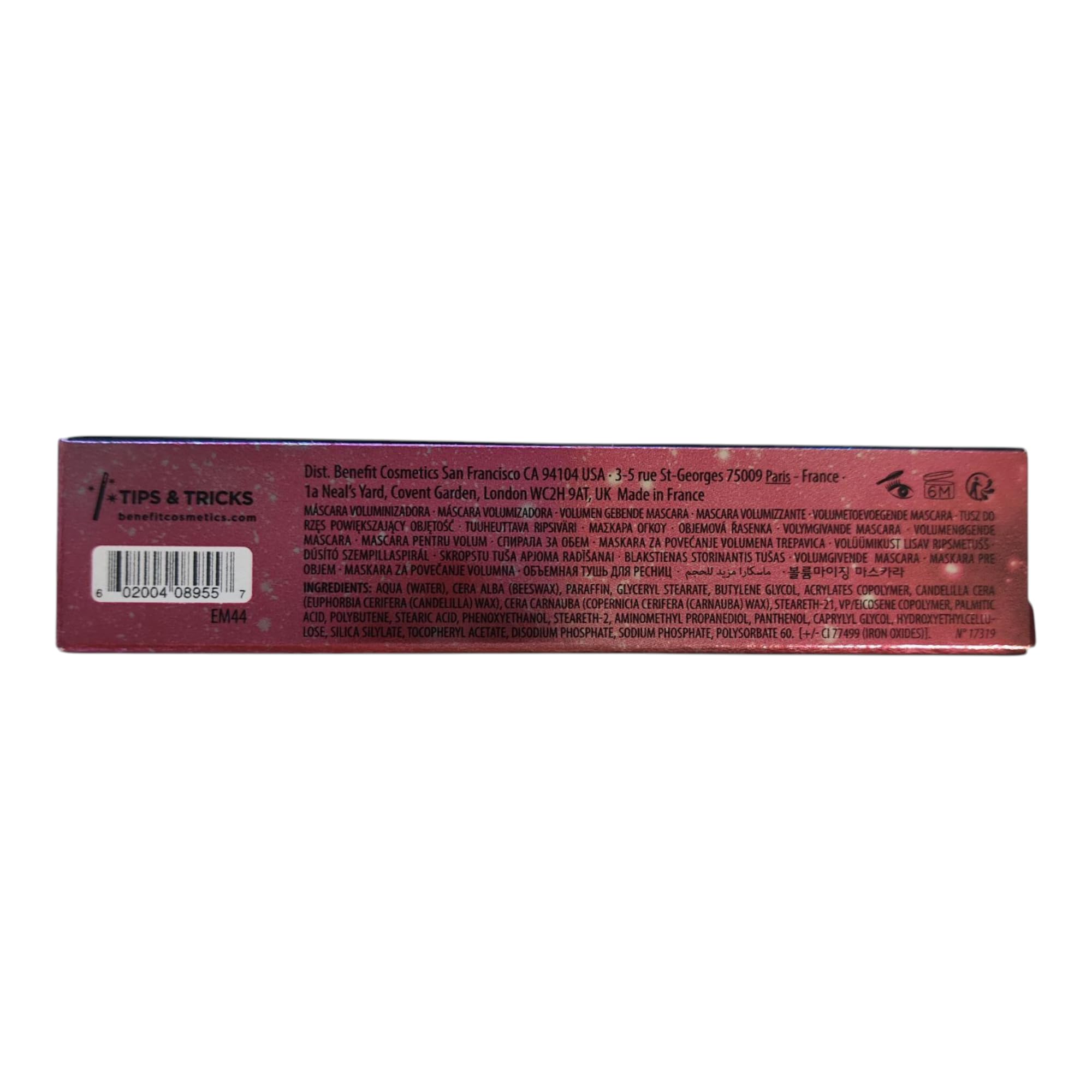 Benefit Bad Gal Bang Volumizing Mascara, Regular Size, 0.3 Fl Oz, Black