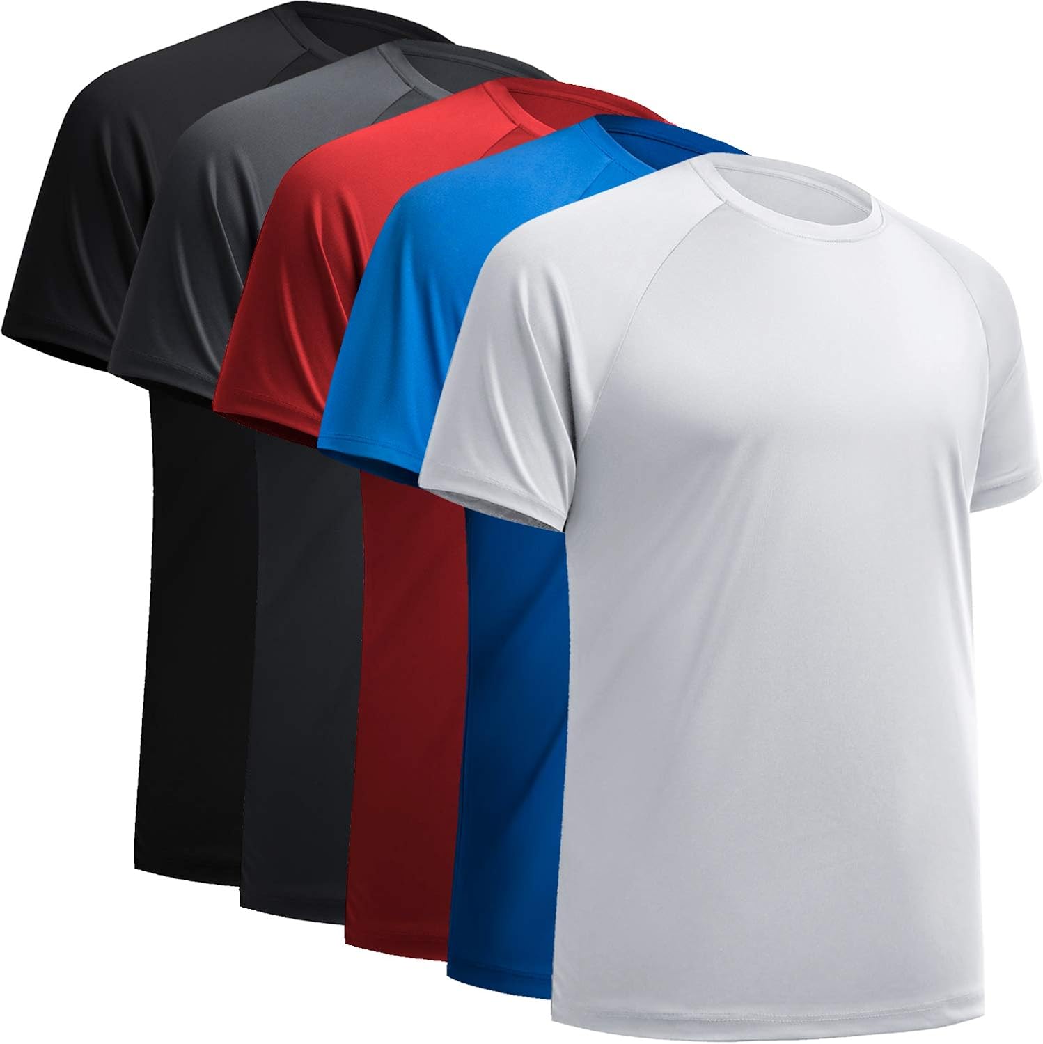 BALENNZ Workout Shirts for Men, Moisture Wicking Quick Dry Active Athletic Men's Gym Performance T Shirts: Clothing