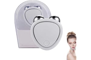 KRRHUEO Levantamiento Facial Con Microcorriente Antiarrugas, Dispositivo De Rejuvenecimiento Facial Con Microcorriente, Masajeador Facial For Instant Face Lift, Firm (White)