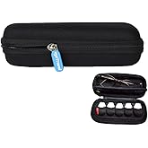 eyeTravel Travel Contact Lens Organizer - Holds 40 Lenses - Compact and Lightweight Travel Essential Case