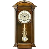 Bulova C4331 Hartwick Chiming Clock, Walnut 29.75 x 14 x 5.5